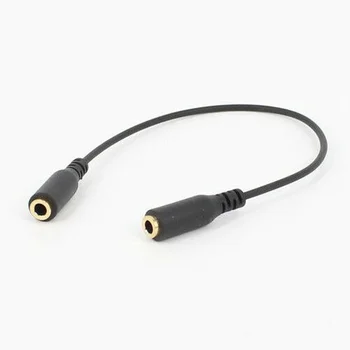 3,5 mm Žien a Žien F/F Stereo Audio výstup pre Slúchadlá Slúchadlá Predlžovací Kábel Kábel