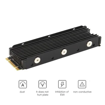 Nvme Ngff M. 2 Chladič na Chladenie Plech Obojstranné Chladiča Zodpovedajúce Tepelnej Silikónové Podložky pre SATA PCIE NVME M. 2 SSD 2280