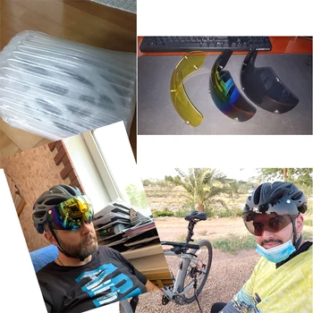 Cairbull Cyklistické Prilby S Vymeniteľné Okuliarov,Okraj,zadné svetlo,Ultralight Integrally-mold MTB, Road na Bicykli EPS+PC Kryt Bicykli Čiapky
