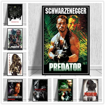 Horúce Arnold Schwarzenegger Predator Monster Movie Plagát A Vytlačí Umelecké Plátno Na Stenu Obrázky Pre Obývacia Izba Domova
