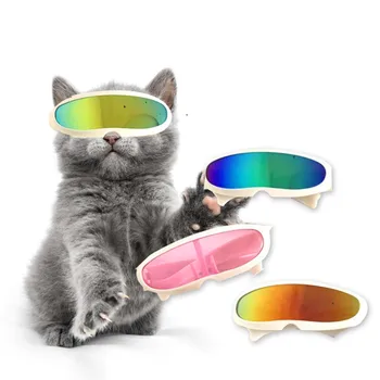 Produkty Pet Fashion Laserové Okuliare slnečné Okuliare Cat Odraz Očí Nosiť Okuliare pre Malé Psa, Mačky, Pet Foto Rekvizity Pet Príslušenstvo