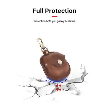 Odkladacie Puzdro Slúchadlá Shell Ochranné puzdro pre Samsung Galaxy Y Pro Headset Kožené Skladovanie Taška Ochranný Kryt