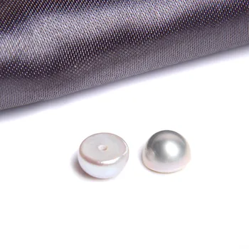 5,8 mm AAA Grade Pol Diera Prírodné Gray Pearl Perličiek Semi Kolo Perly Tlačidlo Chlieb Tvar Perly, Korálky Pre Náušnice Šperky Robiť