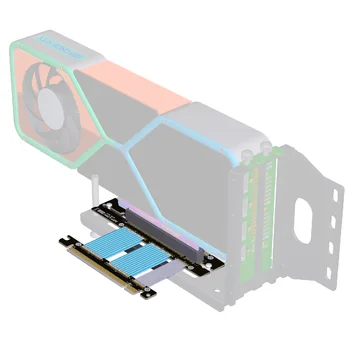 PC Grafická Karta PCIE 4.0 16x Predlžovací Kábel Flexibilné Plnej Rýchlosti 4.0 GPU Stúpačky Kábla 90° Pre ATX PC-Prípad /ASUS ROG Podvozku