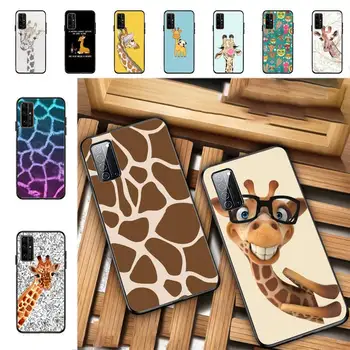 RuiCaiCa Roztomilý Kreslený zvierat žirafa Telefón puzdro na Huawei Honor 8 9 10 5A 30 20 pro lite 8X 8C
