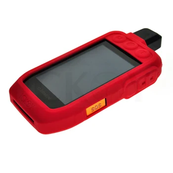 Silikónové gumy Chrániť Pokožku Červená Prípade pre Ručné GPS Garmin Alfa 200i Alpha200i Príslušenstvo