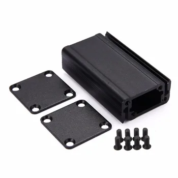 Black DIY PCB Nástroj, Elektronické Projektu Box Extrudovaný Hliníkový plášť Prípade 50*25*25 mm Pre organizovanie Doska