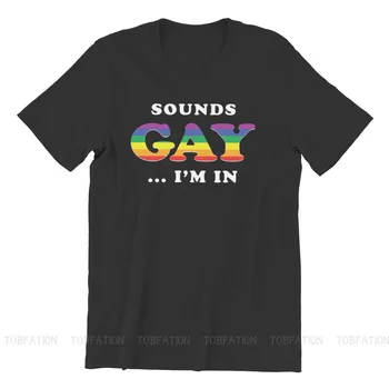 Zvuky som si Tričko Pre Mužov Homosexuálov a Lesbičiek Homosexuálne LGBT Pride Mesiac Sprievody Oblečenie Novinka T Shirt Mäkké Vytlačené Voľné