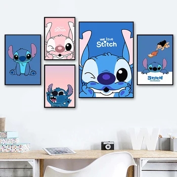 Disney Karikatúry Plátne Obrazy Dekoratívny Steh Plagáty a Medzihviezdny Dieťa Tlačí Wall Art Obrázky pre život Domova