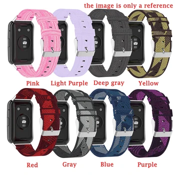 Zápästie pre huawei sledovať fit smartwatch príslušenstvo náramok nylon náramok pre huawei nosenie hodiniek výmena kapela slučky pásu