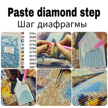 5D Diamond Výšivky DIY Diamond Maľovanie Mozaiky Plné Námestie Vŕtať Hviezdna Série Matka A Dcéra Miestnosti Dekorácie