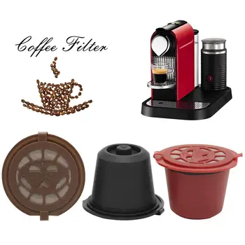 1/3ks Opakovane Naplniteľné pre Kávy Nespresso Kapsule S 1PC Plastová Lyžica Filter Hlavica Pre Pôvodného Riadku Filtre
