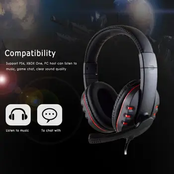Profesionálny Hráč Headset 3,5 mm Káblové Slúchadlá Pre PS4 / Xbox Jeden Stereo Hluku Reducetion Herné Slúchadlá Pre Notebook/Telefóny