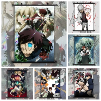 WTQ Kekkai Sensen Krvi Blokáda Battlefront Retro Plagátu Plátno Maľby, Anime Plagáty na Stenu Dekor Wall Art Obraz Domova
