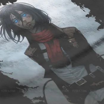Mikasa Najnovšie TShirts Útok Na Titan Eren Levi Anime Mužov Grafické Čistej Bavlny Streetwear T Shirt O Krk Veľká Veľkosť