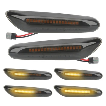 Tečúcej Vody Auto Indikátor LED Dynamický Bočné Obrysové Svetlo bez Chýb Zase Signálne Svetlá Na BMW E90 E91 E92 E93 E60 E87 E82 E61