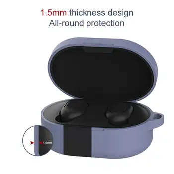 Pre Redmi AirDots Pravda, Bezdrôtová Silikónové Headset Ochranné puzdro Pure Color Jednoduchosť Vodotesný, Prachotesný Drop-dôkaz