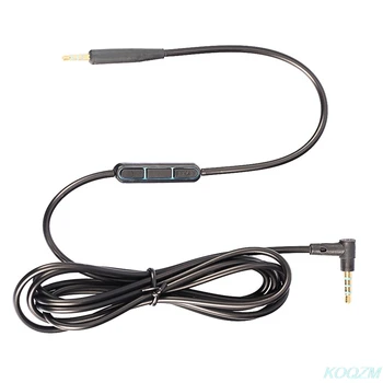 1pc Slúchadlový Kábel S Mikrofónom 1,5 m Kábel pre Iphone Android 2,5 mm, 3,5 mm Audio Kábel Pre Bose QC25