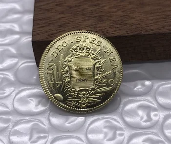 1750 Švédsko 1 Dukat - Fredrik I Kov Mosadz Zlaté Mince Zberateľské Mince So Suvenírmi