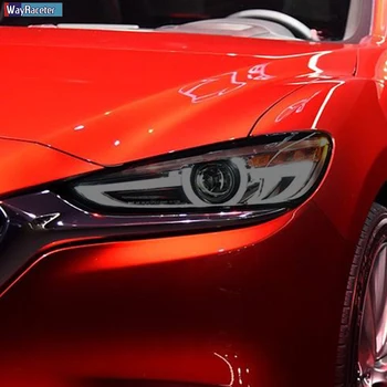 2 Ks Auto Svetlometu Ochranný Film Svetlomet Obnova Transparentné Čierna TPU Nálepka Pre Mazda 6 2019 2020 Atenza Príslušenstvo