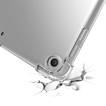 Prípad tabletu Apple iPad 10.2 2019 2020 TPU Ochrana Airbag protection Silikónový Transparentný Kryt Capa Soft Shell Pre iPad7 iPad8 10.2
