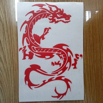 16.3*25CM Čínskej Tradičnej Dragon Klasické Auto Samolepky Šťastie Zvierat Vinyl Auto Obtlačky