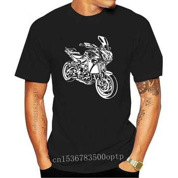 Bavlna Moto Motorcyle Yam Tracer 900 Muž T-Shirt Letné Módy Homme Pevné Fitness Vysoká Kvalita Mužov Rukáv Tlačidlo Hore Košele