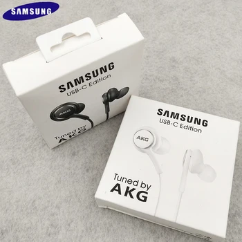 Samsung Galaxy Note 10 Plus S21 S20 Poznámka 20 Ultra Typ C Slúchadlá In-ear Káblové Mic Ovládanie Hlasitosti USB-C Headset Pre A90 A80 A9S