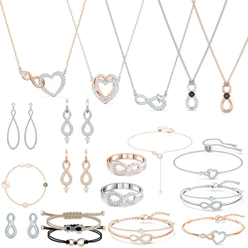 Módne Dámske Šperky Infinity Neobmedzený Kolekcia Dámske Šperky Sady Dámske Náušnice, Náhrdelníky a Náramky, Módne Šperky