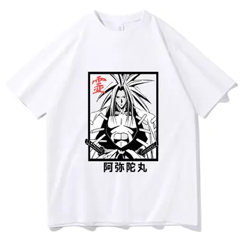 Osobnosti Anime Šaman King Yoh Asakura Amidamaru Tlačiť T-shirt Muži Ženy Ullzang Legrační Karikatúra Tee 90. rokov Cool Tričká Topy