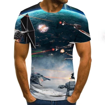 2021 Lete Nové Mužov Priedušná T-Shirt 3D Krásne Tlač Mužov Tees Short-Sleeve O Golier Voľné Muži T - Shirts XXS-6XL