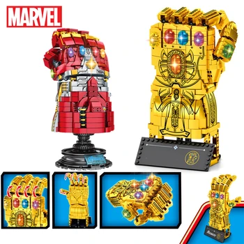 Avengers Iron Man Infinity Rukavice Hrdinovia Hračky Thanos Zbraň Rukavicu, Kapitán Amerika Štít Marvel Stavebné Kamene, Tehly Dieťa