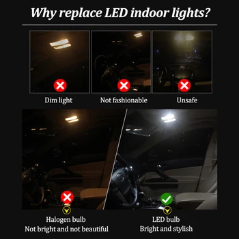 13PCS Canbus LED osvetlenie Interiéru Svetlo Na Mitsubishi Montero Sport Interiérové LED Dome Dvere batožinového priestoru špz Svetlo (1997-2004)